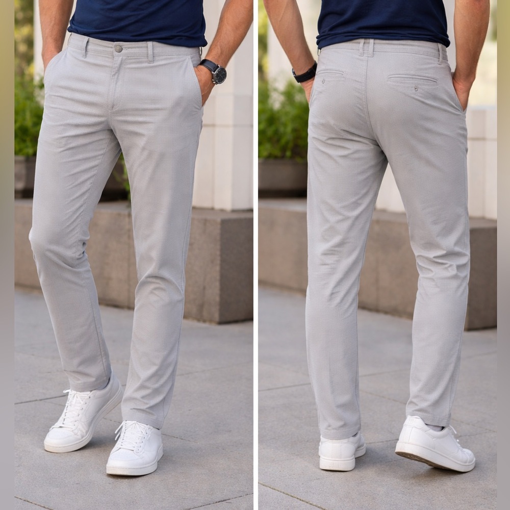 Lululemon Men’s Gray Slim Fit Pants Size 32 – Stretch, Lightweight